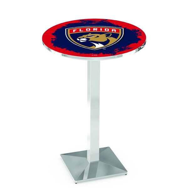 42" Chrome Florida Panthers Pub Table